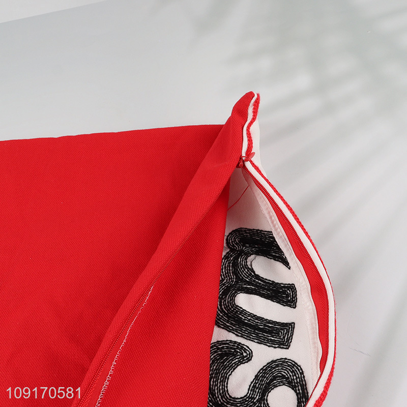 Hot Selling Embroidered Pillow Covers Cotton Pillow Covers for Couch Sofa Decor