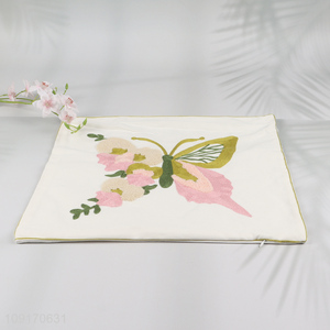 Factory Supply Cotton Embroidered <em>Pillow</em> Covers Decorative Couch <em>Pillow</em> Covers