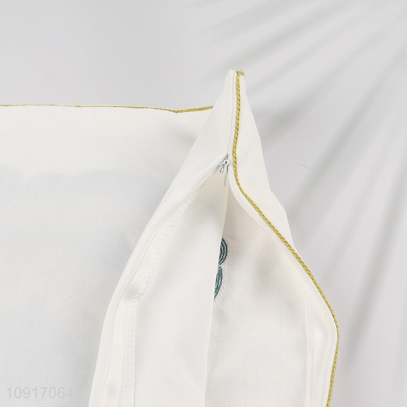 Online Wholesale Decorative Embroidered Pillow Covers Cotton Tufted Pillow Covers