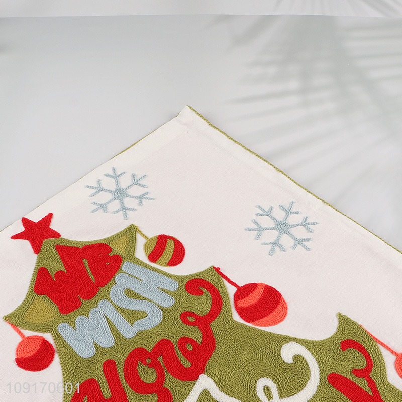 High Quality Embroidered Pillow Covers Square Cotton Pillow Covers Cushion Cases