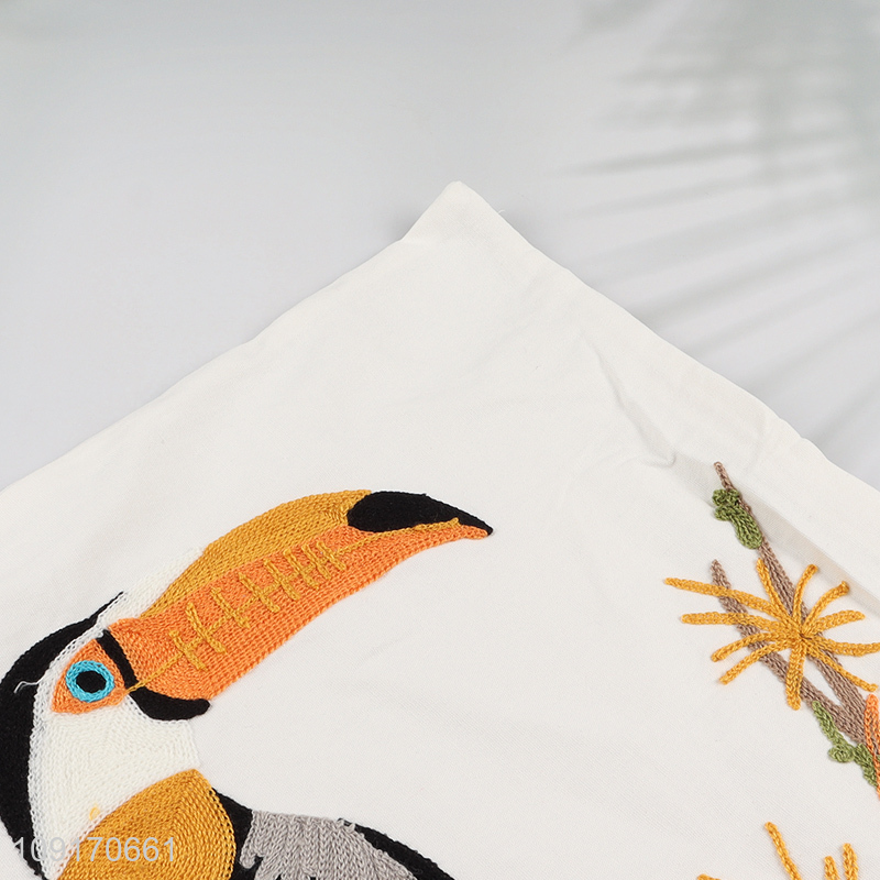 New Arrival Embroidered Throw Pillow Covers Cotton Pillowcases for Home Decor