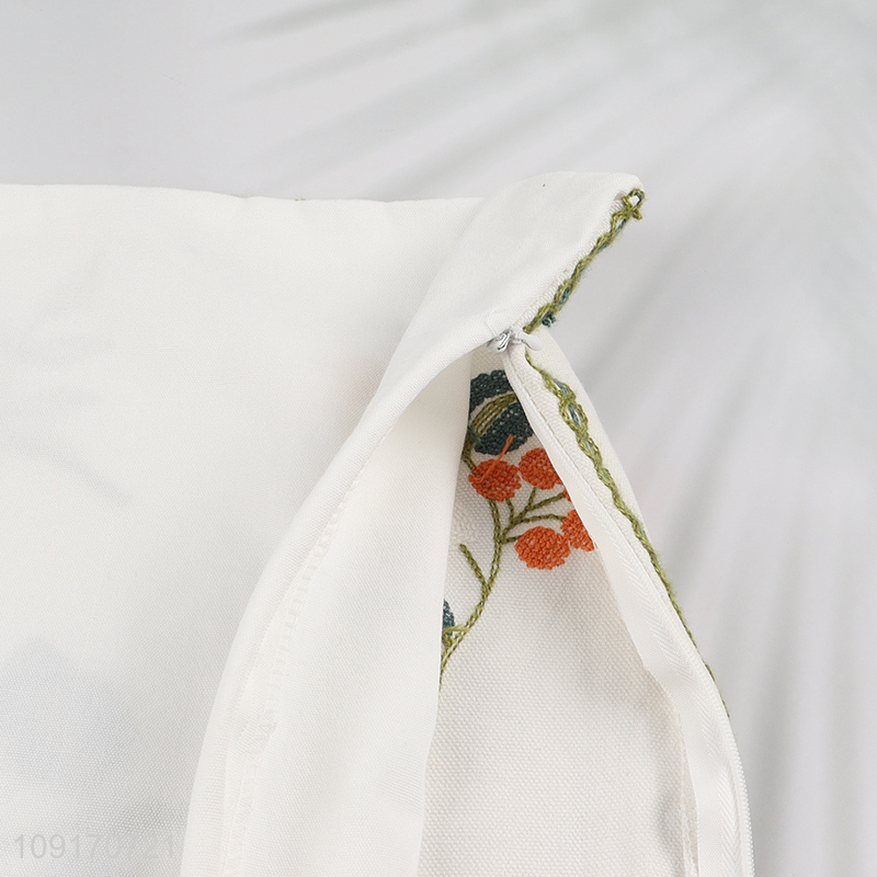 Factory Supply 100% Cotton Pillow Covers Embroidered Pillow Covers Cushion Cases