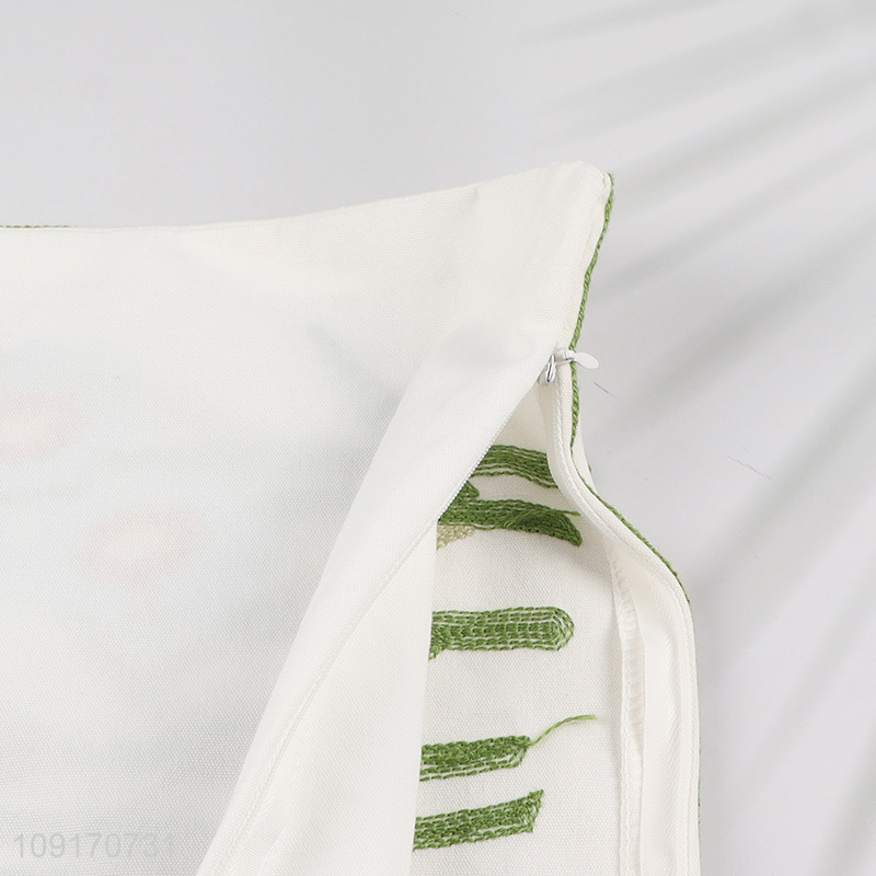 Wholesale Embroidered Cotton Pillow Covers Cushion Cases for Living Room Decor