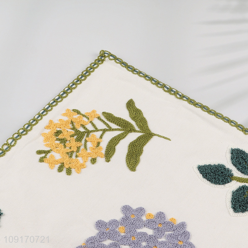 Factory Supply 100% Cotton Pillow Covers Embroidered Pillow Covers Cushion Cases