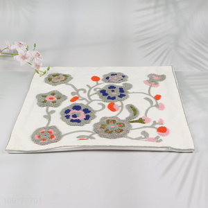 Factory Price Embroidered Cotton Throw <em>Pillow</em> Covers Couch Sofa <em>Pillow</em> Covers