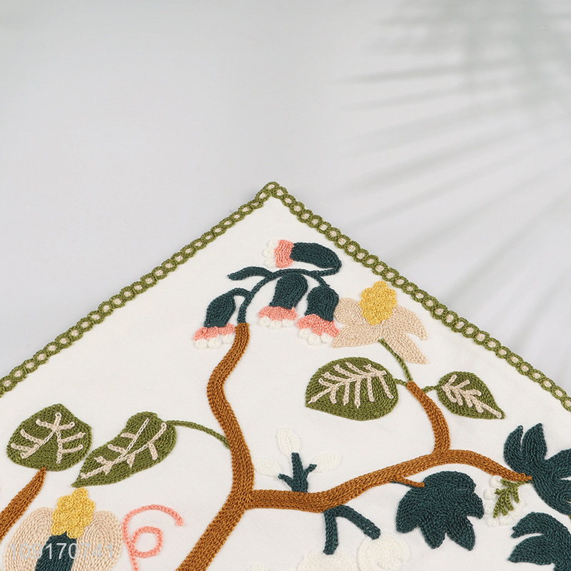 Good Quality Cotton Embroidered Pillow Covers Decorative Couch Pillow Covers