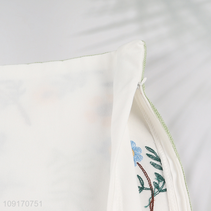 New Arrival Cotton Embroidered Throw Pillow Covers Cotton Tufted Pillow Covers