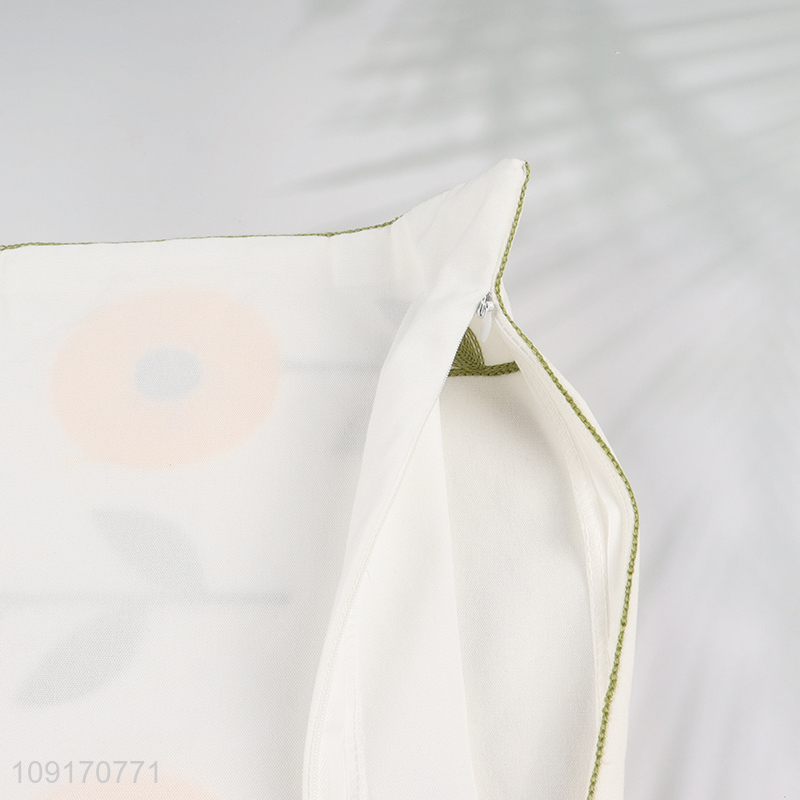 New Product Embroidered Throw Pillow Covers Cotton Pillowcases for Sofa Decor