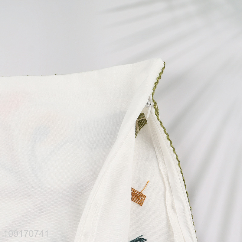 Good Quality Cotton Embroidered Pillow Covers Decorative Couch Pillow Covers