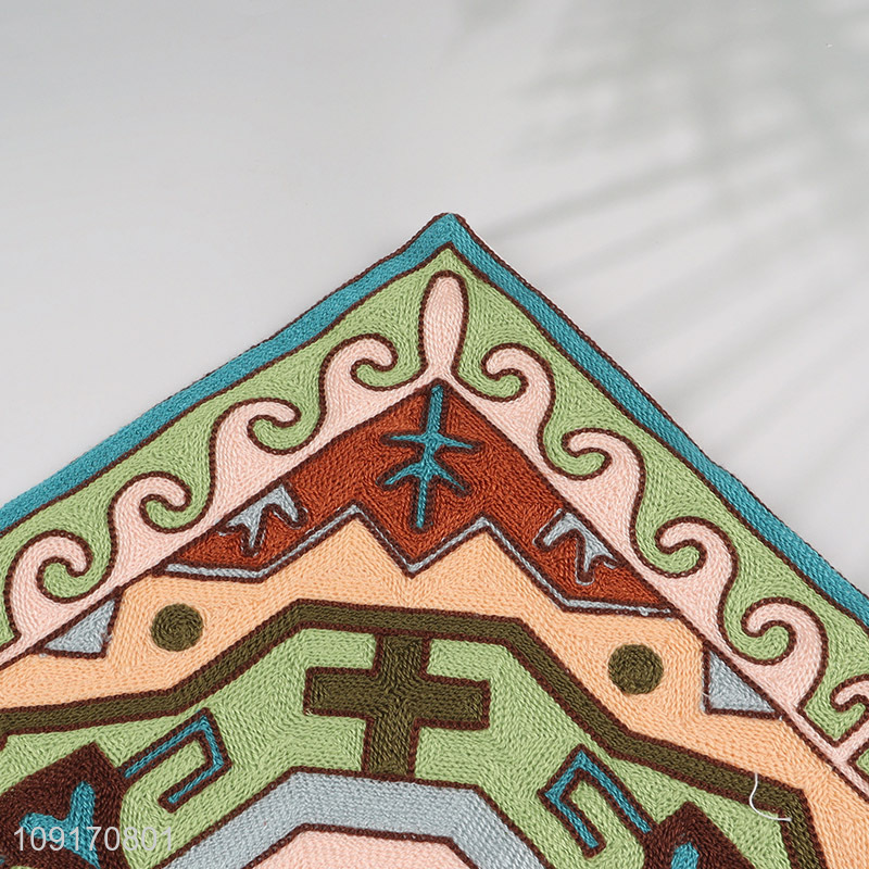 China Imports Embroidered Cotton Throw Pillow Covers Cotton Canvas Pillow Covers