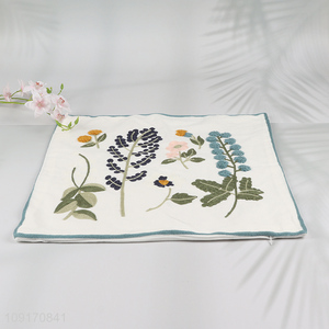 Custom Embroidered Cotton Pillow Covers Cushion Cases for Home Living Room Decor