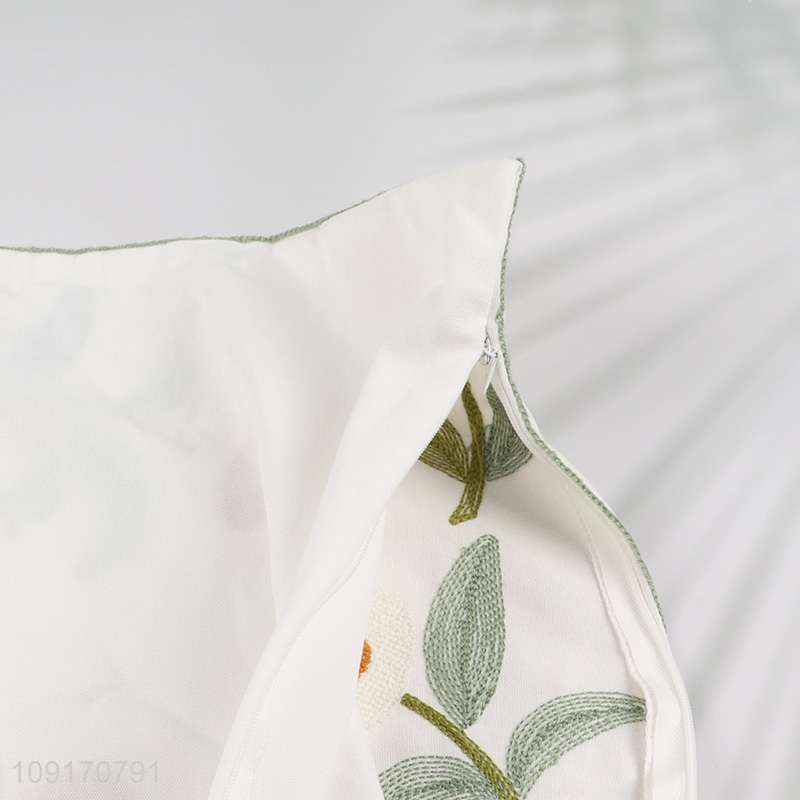Factory Price Embroidered Cotton Pillow Covers Pillowcases for Living Room Decor