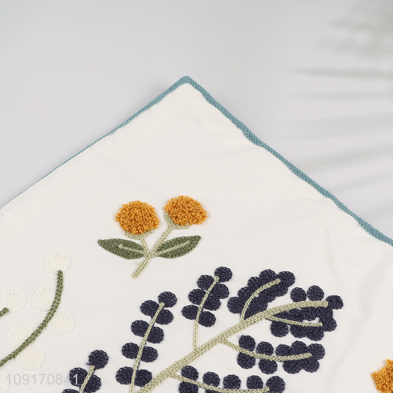 Custom Embroidered Cotton Pillow Covers Cushion Cases for Home Living Room Decor