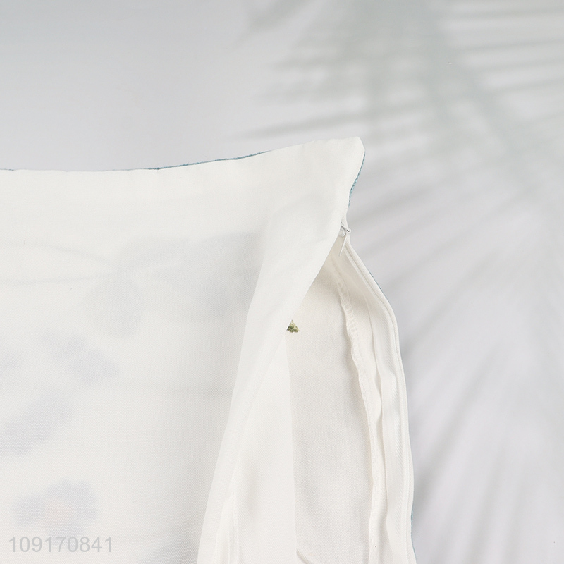 Custom Embroidered Cotton Pillow Covers Cushion Cases for Home Living Room Decor