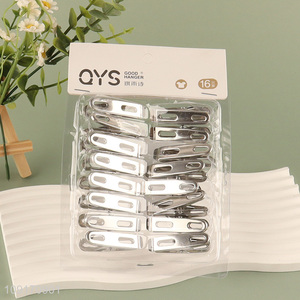 Factory price 16pcs plastic multi-purpose clothes pegs clothes clips for sale