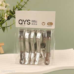 Factory supply stainless steel household clothes pegs clothes clip quilt clip