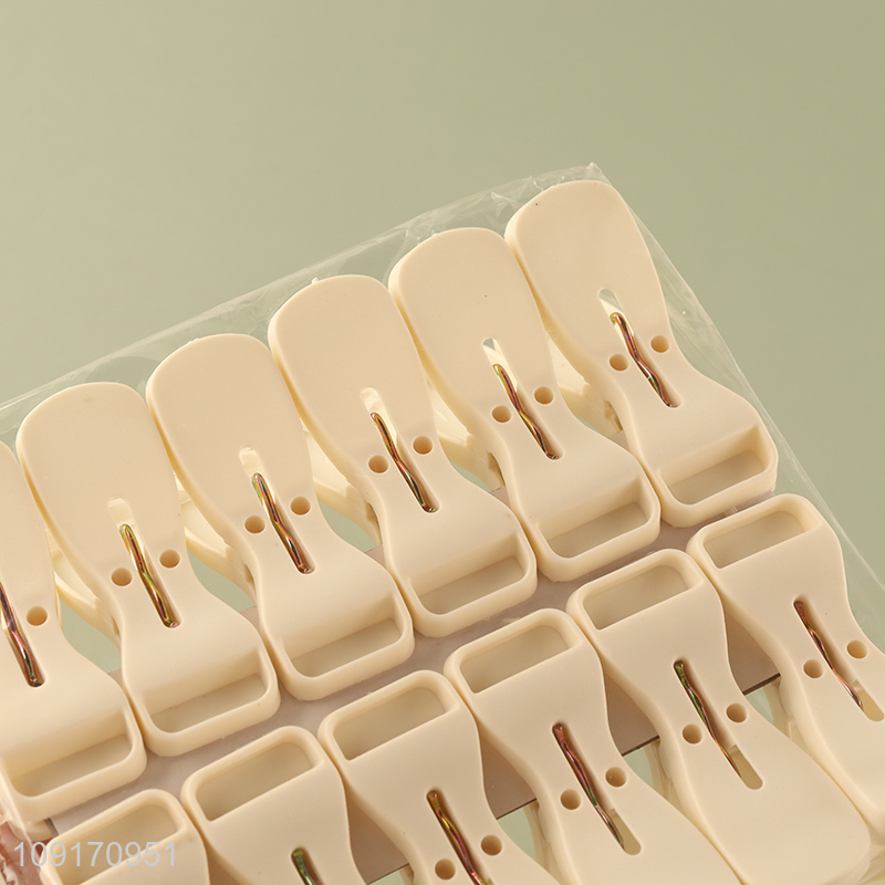 Hot products 12pcs plastic clothes pegs clothes clip quilt clip