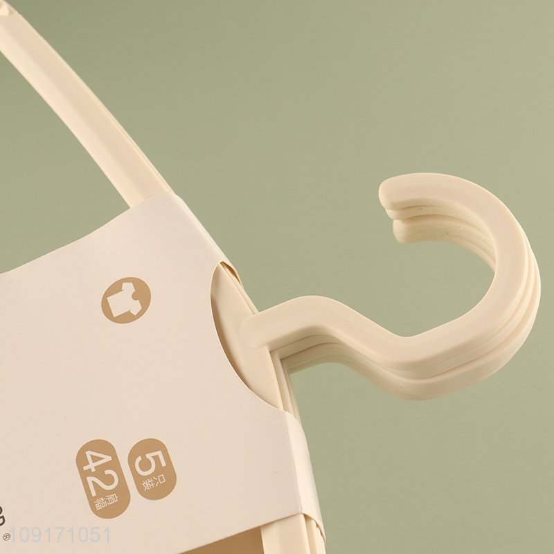 Top sale 5pcs non-slip household clothes hanger coat hanger