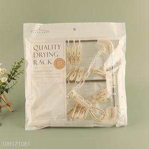 Good sale stainless steel square socks <em>rack</em> underwear drying <em>rack</em>