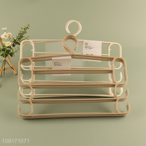 Hot products space saving plastic pants hanger towel hanger