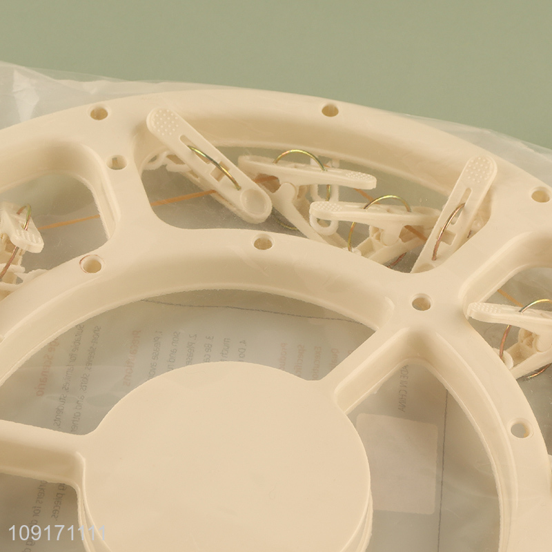 Good selling round windproof socks rack underwear drying rack wholesale