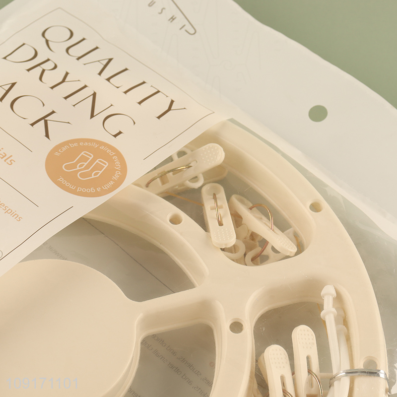 Factory wholesale round household socks rack underwear drying rack