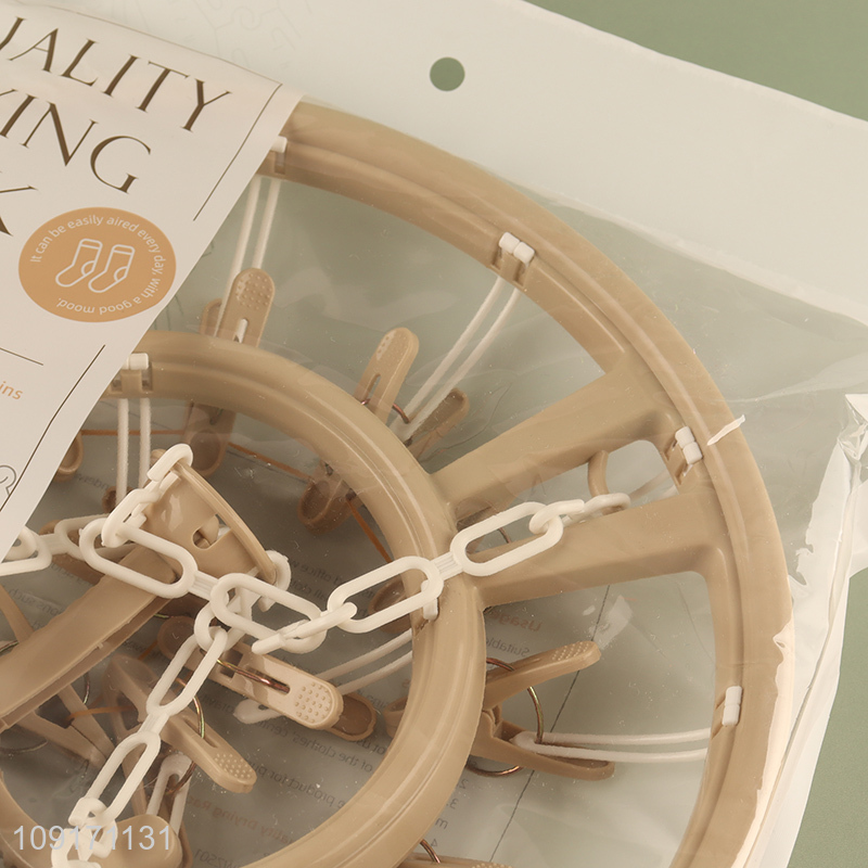 Hot items round household socks rack underwear drying rack