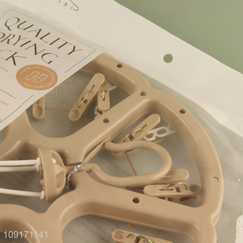 Best quality plastic socks rack underwear drying rack for sale