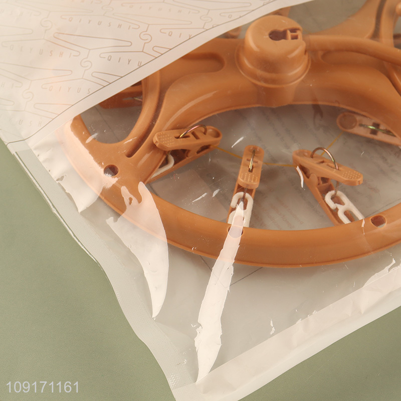 China wholesale round windproof socks rack underwear drying rack