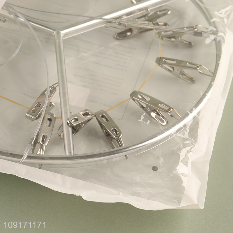 Online wholesale round aluminum alloy socks rack underwear drying rack