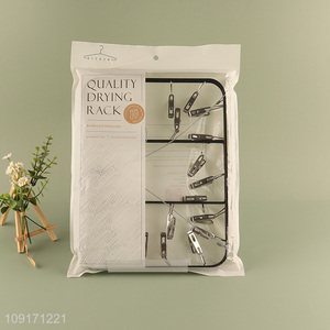 Yiwu market household windproof aluminum alloy socks <em>rack</em> underwear drying <em>rack</em>