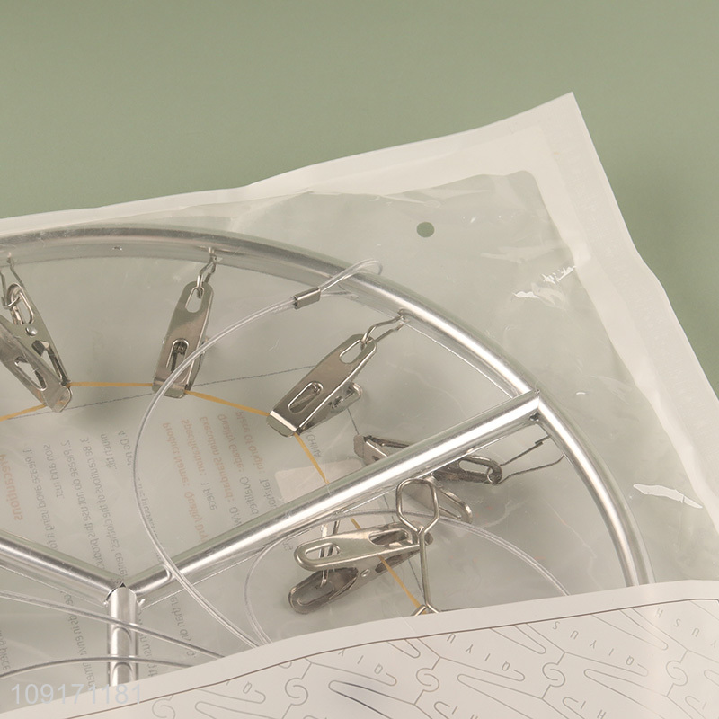 Good price round aluminum alloy socks rack underwear drying rack for household