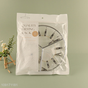 Good price round aluminum alloy socks <em>rack</em> underwear drying <em>rack</em> for household