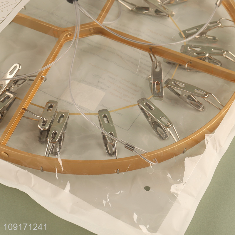 Hot products round aluminum alloy socks rack underwear drying rack for home