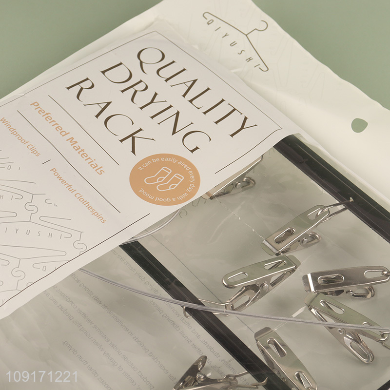 Yiwu market household windproof aluminum alloy socks rack underwear drying rack