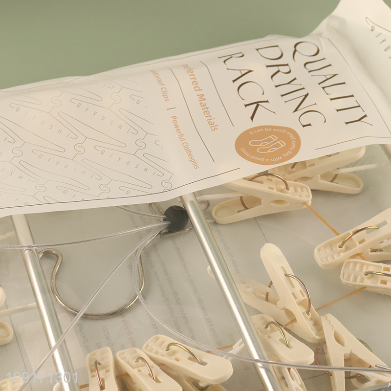 Latest products windproof socks rack underwear drying rack for household