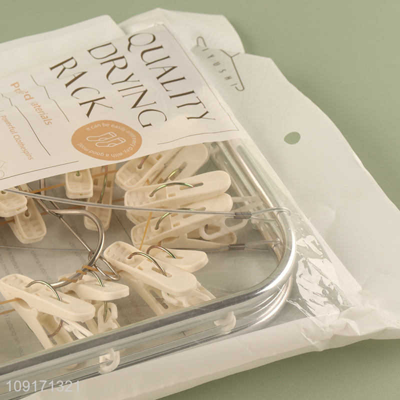 Top sale folding windproof socks rack underwear drying rack