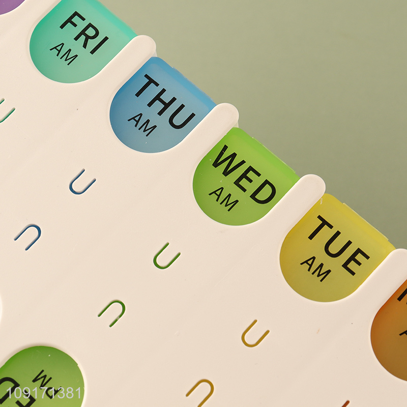 Most popular portable travel 7days medicine box storage box