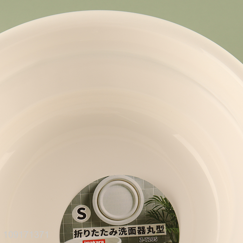 Top selling round folding household face washing basin