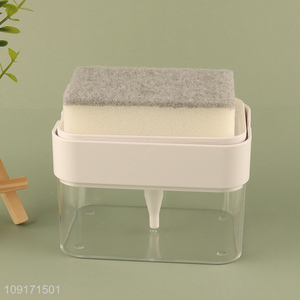 Factory price household kitchen dish soap dispenser sponge holder