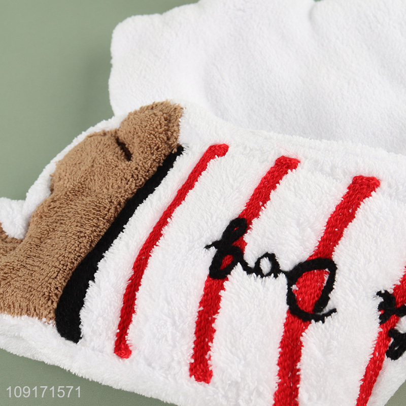 China supplier cartoon household microfiber hand towel for sale