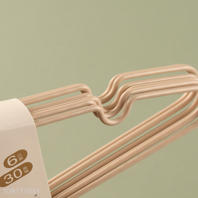 Top quality 6pcs non-slip clothes hanger coat hanger for sale