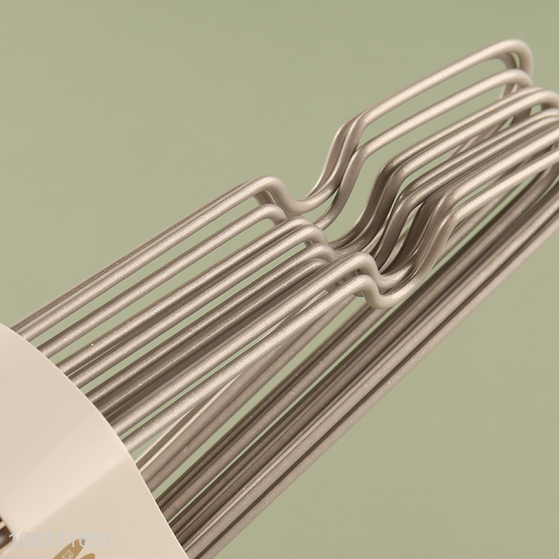 Best selling 10pcs iron non-slip clothes hanger coat hanger wholesale