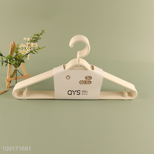 Factory price 5pcs household clothes hanger coat hanger set