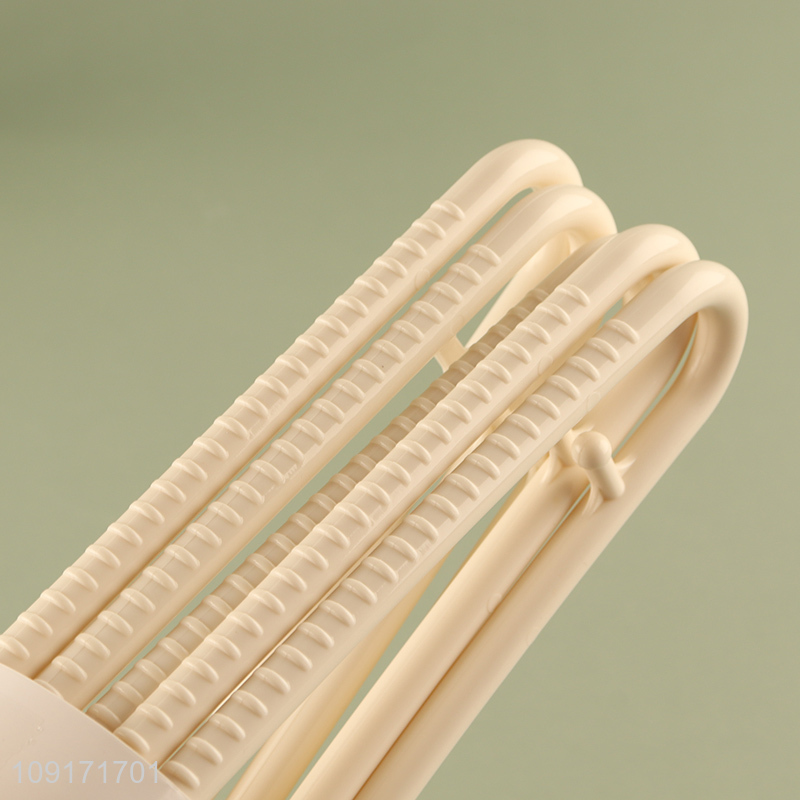 New product 5pcs non-slip plastic clothes hanger coat hanger