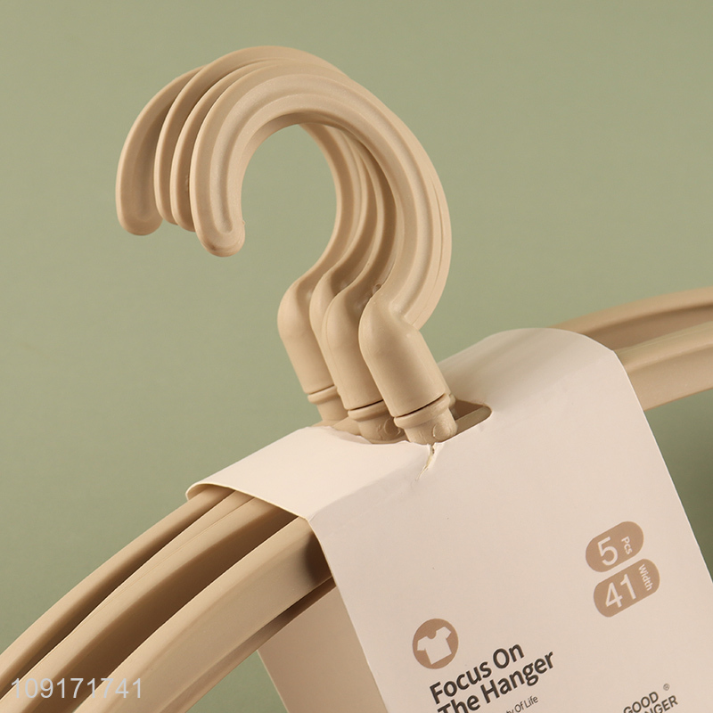 Top sale 5pcs home non-slip clothes hanger coat hanger wholesale
