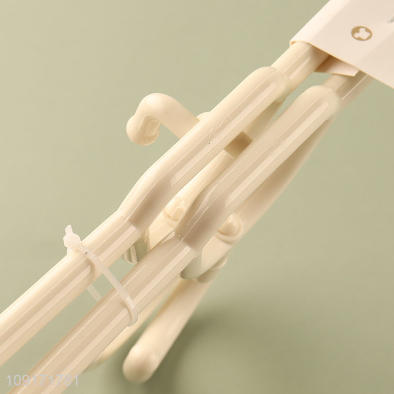Yiwu market 2pcs plastic household pants hanger for sale