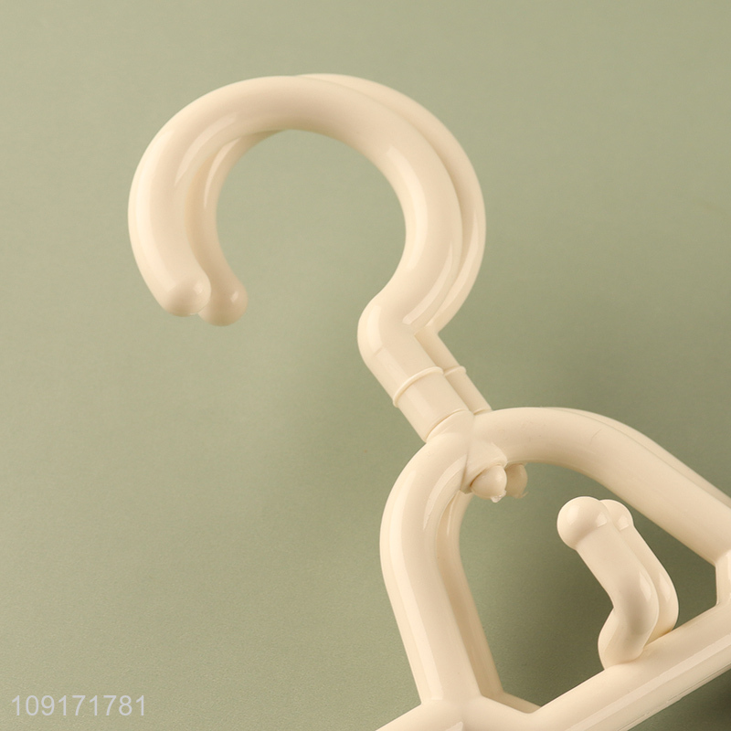 Yiwu market 2pcs plastic household pants hanger for sale