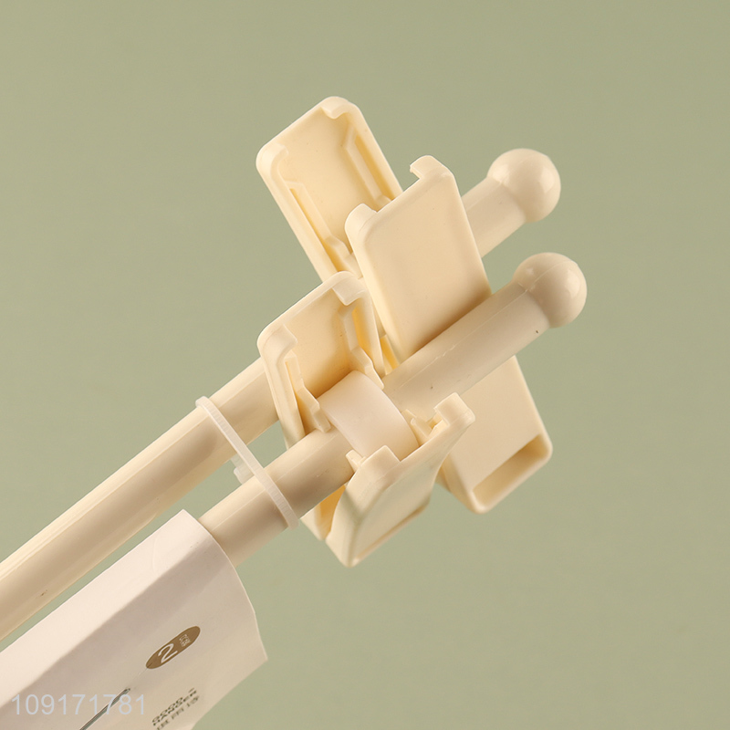 Yiwu market 2pcs plastic household pants hanger for sale