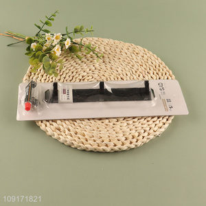 Hot products black aluminum alloy sticky hook coat hanger for household